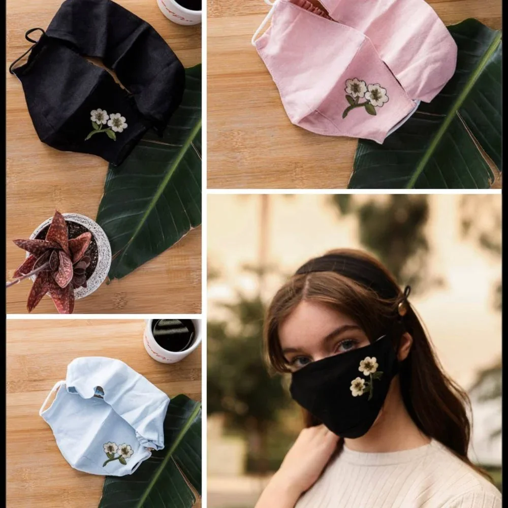 Wildflower FaceMask and Headband Combo
